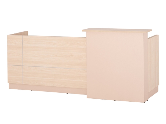 ΓΡΑΦΕΙΟ ΥΠΟΔΟΧΗΣ DALTON HM2068.02 ΜΕΛΑΜΙΝΗ ΣΕ SONAMA-ΜΠΕΖ 240x80x106Υεκ.