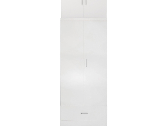ΝΤΟΥΛΑΠΑ REINA HM21061.05 2ΦΥΛΛΗ ΜΕ ΠΑΤΑΡΙ & 2 ΣΥΡΤΑΡΙΑ-ΜΕΛΑΜΙΝΗ ΛΕΥΚΗ 80x42x241Υεκ