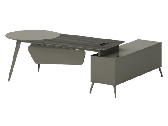 ΓΡΑΦΕΙΟ ΕΠΑΓΓΕΛΜΑΤΙΚΟ LUX SERIES 237X160X75Y εκ. ΑΡΙΣΤΕΡΗ ΓΩΝΙΑ ΣΤΑΧΤΙ ΜΟΚΑ HM2117L