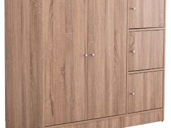 ΝΤΟΥΛΑΠΙ ΜΕ 4 ΑΠΟΘ.ΧΩΡΟΥΣ MATIN HM2480.02 SONAMA OAK ΜΕΛΑΜΙΝΗ 117x39,5x99,5Υεκ