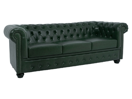 ΚΑΝΑΠΕΣ 3ΘΕΣΙΟΣ T.CHESTERFIELD HM3009.08 ΤΕΧΝΟΔΕΡΜΑ ΚΥΠΑΡΙΣΣΙ 208x90x73 εκ.