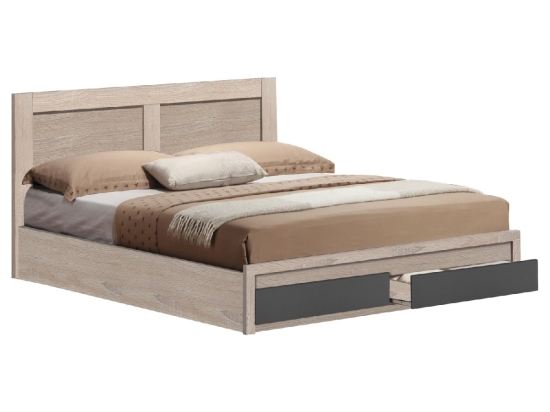 ΚΡΕΒΑΤΙ CAPRI HM312.14 ΜΕ 2 ΣΥΡΤΑΡΙΑ SONAMA-ΑΝΘΡΑΚΙ ΓΙΑ ΣΤΡΩΜΑ 150x200εκ.