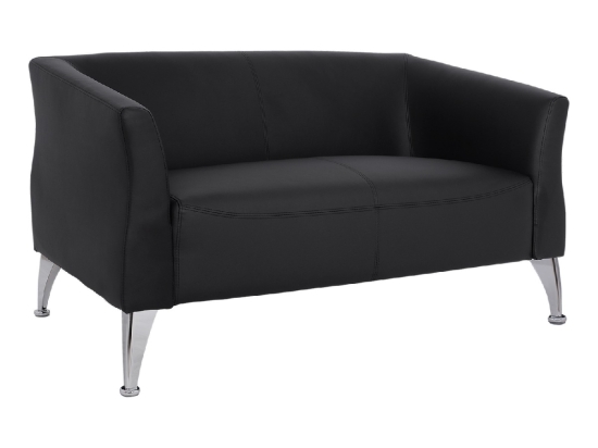 ΚΑΝΑΠΕΣ 2ΘΕΣΙΟΣ KIANA HM3122.21 ΜΕ ΜΑΥΡΟ PU 130x75x71 εκ.