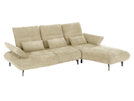 ΓΩΝΙΑΚΟΣ ΚΑΝΑΠΕΣ (ΔΕΞΙΑ) CONVERT HM3268.01R ΕΚΡΟΥ ΥΦΑΣΜΑ 283x188x100Υεκ.