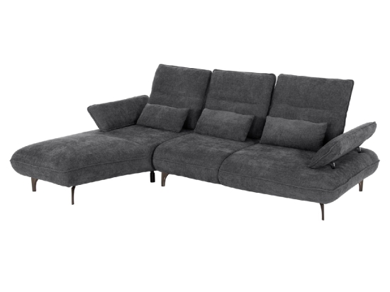 ΓΩΝΙΑΚΟΣ ΚΑΝΑΠΕΣ (ΑΡΙΣΤΕΡΗ) CONVERT HM3268.03L ΓΚΡΙ ΥΦΑΣΜΑ 283x188x100Υεκ.