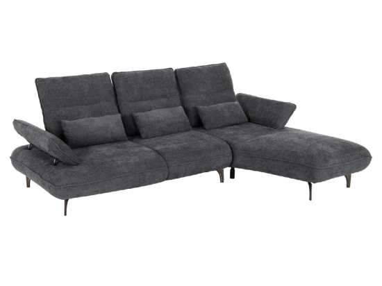 ΓΩΝΙΑΚΟΣ ΚΑΝΑΠΕΣ (ΔΕΞΙΑ) CONVERT HM3268.03R ΓΚΡΙ ΥΦΑΣΜΑ 283x188x100Υεκ.