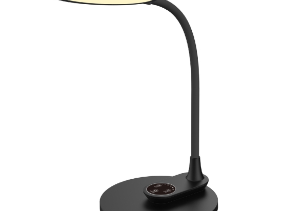 ΦΩΤΙΣΤΙΚΟ ΓΡΑΦΕΙΟΥ LED BLAIN HM4459.02 ΜΑΥΡΟ ABS & ΣΙΛΙΚΟΝΗ 17x26,6x34,5Υ εκ.