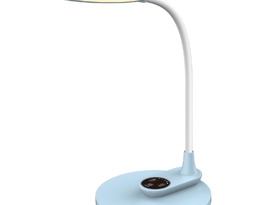 ΦΩΤΙΣΤΙΚΟ ΓΡΑΦΕΙΟΥ LED BLAIN HM4459.03 ΓΑΛΑΖΙΟ ABS-ΛΕΥΚΗ ΣΙΛΙΚΟΝΗ 17x26,6x34,5Υ εκ.