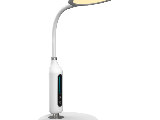 ΦΩΤΙΣΤΙΚΟ ΓΡΑΦΕΙΟΥ LED BLAIN HM4460.01 ΛΕΥΚΟ ABS & ΣΙΛΙΚΟΝΗ Φ18,5x40,7Yεκ.