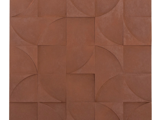 ΠΙΝΑΚΑΣ ΤΕΤΡΑΓΩΝΟΣ ΣΕΙΡΑ SANTORINI HM4524 MDF ΣΕ ΚΑΦΕ ΧΡΩΜΑ 80x5(πάχος)x80Υεκ.