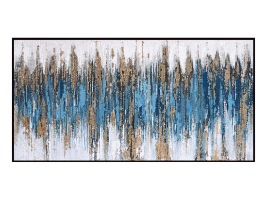 ΠΙΝΑΚΑΣ ΤΟΙΧΟΥ SEDIMENT (ΜΠΛΕ) HM4574.02 ΜΕ ΚΟΡΝΙΖΑ ΜΑΥΡΗ-ΚΑΜΒΑΣ 142x4.5x72Υεκ