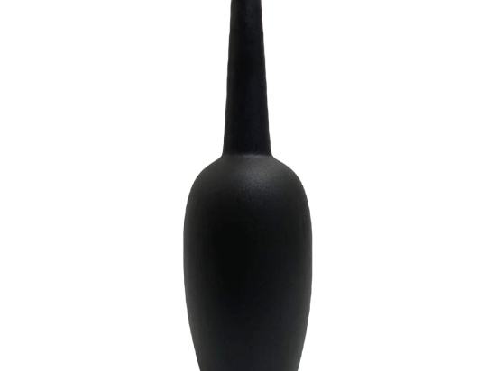 ΕΠΙΤΡΑΠΕΖΙΟ ΚΕΡΑΜΙΚΟ ΔΙΑΚΟΣΜΗΤΙΚΟ ELENDIL HM4591.02 ΜΑΥΡΟ ΜΑΤ Φ12x39.5Υεκ