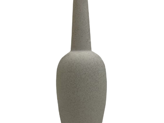 ΕΠΙΤΡΑΠΕΖΙΟ ΚΕΡΑΜΙΚΟ ΔΙΑΚΟΣΜΗΤΙΚΟ ELENDIL HM4592.01 ΥΠΟΛΕΥΚΟ ΚΡΥΣΤΑΛΛΙΚΟ Φ10x30Υ εκ