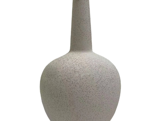ΕΠΙΤΡΑΠΕΖΙΟ ΚΕΡΑΜΙΚΟ ΔΙΑΚΟΣΜΗΤΙΚΟ ELENDIL HM4593.01 ΥΠΟΛΕΥΚΟ ΚΡΥΣΤΑΛΛΙΚΟ Φ15x25Υεκ