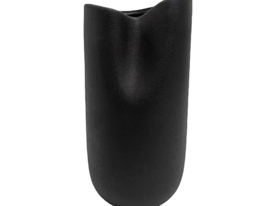 ΕΠΙΤΡΑΠΕΖΙΟ ΚΕΡΑΜΙΚΟ ΔΙΑΚΟΣΜΗΤΙΚΟ GLAΖΕ HM4607.02 ΜΑΥΡΟ ΜΑΤ 15x15x30Υεκ