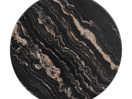 ΕΠΙΦΑΝΕΙΑ ΤΡΑΠΕΖΙΟΥ Φ60Χ2.5εκ. 5787 WERZALIT BLACK GOLD MARBLE HM5227.15