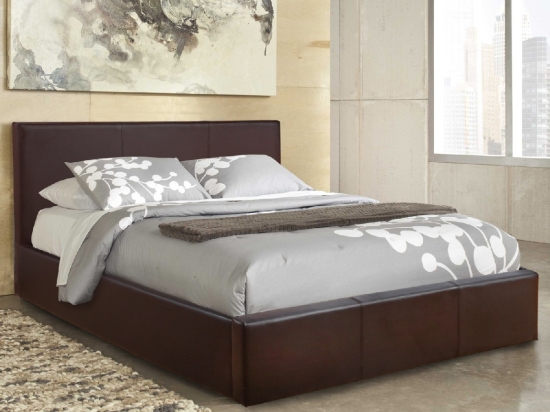 ΚΡΕΒΑΤΙ BOBBI PU ΚΑΦΕ ΜΕ ΑΠΟΘΗΚΕΥΤΙΚΟ ΧΩΡΟ HM554.02 150x200 εκ.
