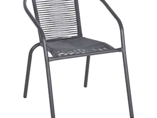 ΠΟΛΥΘΡΟΝΑ SWIFTER HM5969.01 ΜΕΤΑΛΛΟ ΓΚΡΙ-ΣΥΝΘ. RATTAN ΓΚΡΙ 54x61x75Υεκ.