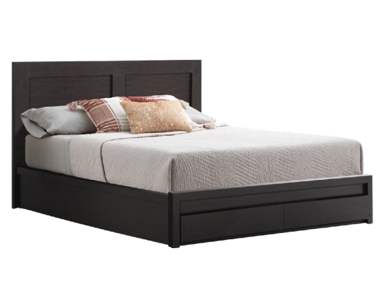 ΚΡΕΒΑΤΙ ΜΕΛΑΜΙΝΗΣ CAPRI HM599.11 ΜΕ 2ΣΥΡΤΑΡΙΑ-WENGE- ΓΙΑ ΣΤΡΩΜΑ 140x200εκ.