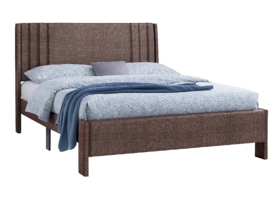 ΚΡΕΒΑΤΙ ΔΙΠΛΟ CREDENCE HM685.03 ΚΑΦΕ ΥΦΑΣΜΑ ΓΙΑ ΣΤΡΩΜΑ 160Χ200εκ.