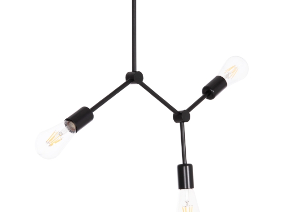 ΦΩΤΙΣΤΙΚΟ ΟΡΟΦΗΣ 3-ΦΩΤΟ LIGHTY HM7404.11 ΜΕΤΑΛΛΟ ΣΕ ΜΑΥΡΟ 52x5x48Υεκ.