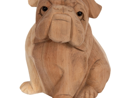 ΕΠΙΤΡΑΠΕΖΙΟ ΔΙΑΚΟΣΜΗΤΙΚΟ DOZER BULLDOG ΞΥΛΟ SUAR ΣΕ ΦΥΣΙΚΟ ΧΡΩΜΑ HM7925 18x14x20Y εκ.