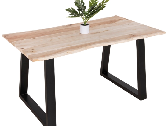 ΤΡΑΠΕΖΙ ΤΡΑΠΕΖΑΡΙΑΣ MONTANA SLIM HM8163.21 ΞΥΛΟ ΑΚΑΚΙΑΣ ΣΕ ΑΝΟΙΧΤΟ ΦΥΣΙΚΟ 140x80x77Υεκ