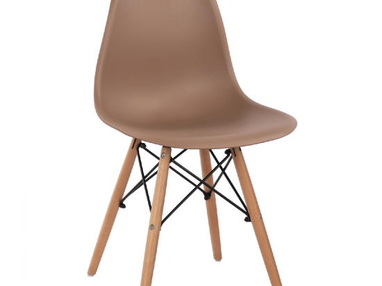 ΚΑΡΕΚΛΑ TWIST HM8460.25 ΜΕ ΞΥΛΙΝΑ ΠΟΔΙΑ ΚΑΙ ΚΑΘΙΣΜΑ PP-ΚΑΠΟΥΤΣΙΝΟ 46x50x82Υεκ.