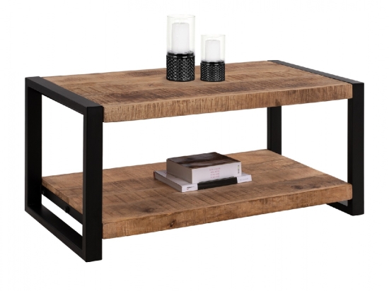 ΤΡΑΠΕΖΙ ΣΑΛΟΝΙΟΥ GATLIN HM8486.11 ΑΠΟ ΜΑΣΙΦ ΞΥΛΟ MANGO 100x45x45,5Υ εκ.