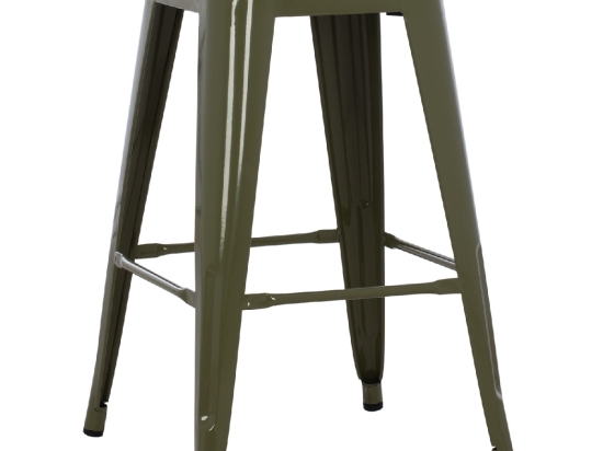 ΣΚΑΜΠΟ ΜΕΣΑΙΟΥ ΥΨΟΥΣ ΜΕΤΑΛΛΙΚΟ MELITA-PRO HM8573.43 DARK OLIVE GREEN 43x43x67Υεκ.