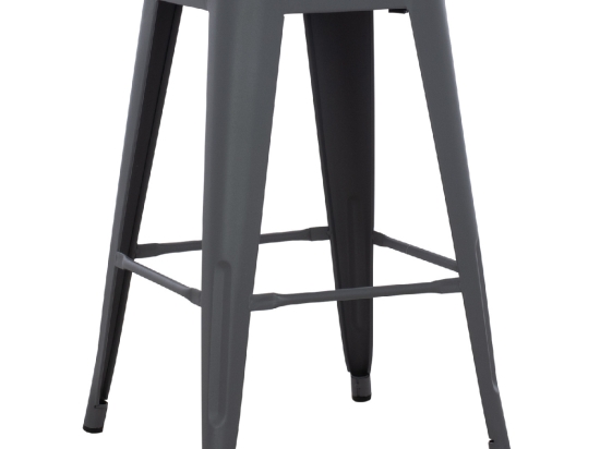 ΣΚΑΜΠΟ ΜΕΣΑΙΟΥ ΥΨΟΥΣ ΜΕΤΑΛΛΙΚΟ MELITA-PRO HM8573.50 ΓΚΡΙ 43x43x67Υεκ.