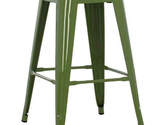 ΣΚΑΜΠΟ ΜΕΣΑΙΟΥ ΥΨΟΥΣ ΜΕΤΑΛΛΙΚΟ MELITA-PRO HM8573.53 ΣΕ LIGHT OLIVE GREEN 43x43x67Υεκ.