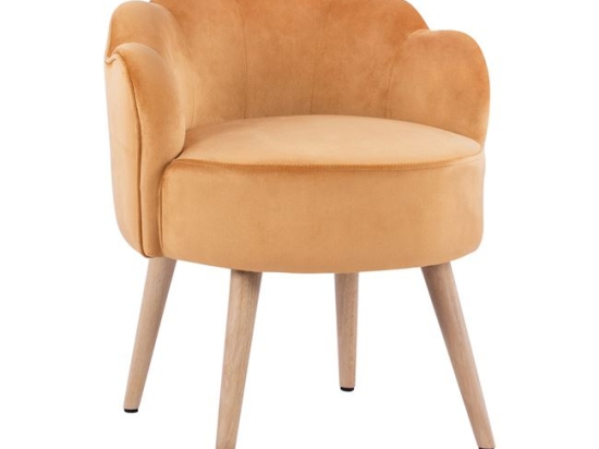 ΣΚΑΜΠΟ ΜΕ ΠΛΑΤΗ ELISE HM8628.09 ΑΠΟ ΧΡΥΣΟ ΒΕΛΟΥΔΟ 55x52x60Υ εκ.