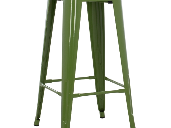 ΣΚΑΜΠΟ ΜΠΑΡ ΜΕΤΑΛΛΙΚΟ MELITA-PRO HM8642.53 ΣΕ LIGHT OLIVE GREEN 43x43x78Υεκ.