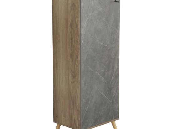 ΠΑΠΟΥΤΣΟΘΗΚΗ-ΝΤΟΥΛΑΠΙ ALVARO HM8954.14 ΜΕΛΑΜΙΝΗ SONAMA-STONE TEXTURE 50Χ38Χ135Yεκ.