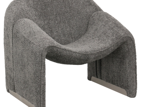 ΠΟΛΥΘΡΟΝΑ SPINER HM9599.01 ΓΚΡΙ ΜΠΟΥΚΛΕ ΥΦΑΣΜΑ 81x64x74Υεκ.
