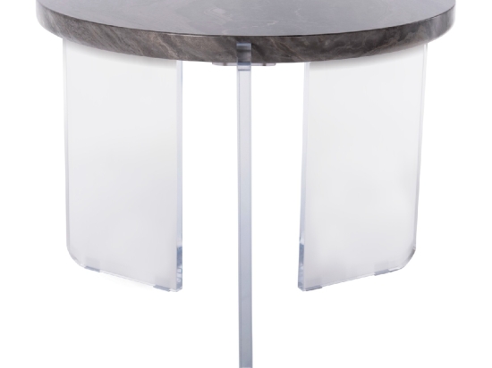 ΤΡΑΠΕΖΙ ΣΑΛΟΝΙΟΥ ACRYCON HM9780.01 MDF ME ΥΔΑΤΟΑΠΩΘΗΤΙΚΗ ΕΠΙΣΤΡΩΣΗ-ΑΚΡΥΛΙΚΑ ΠΟΔΙΑ Φ64x51Yεκ.