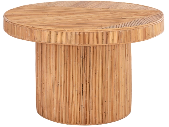 ΤΡΑΠΕΖΙ ΤΡΑΠΕΖΑΡΙΑΣ GATSBY HM9884 ΦΥΣΙΚΟ RATTAN ΣΕ ΦΥΣΙΚΟ ΧΡΩΜΑ Φ120x76Υεκ.