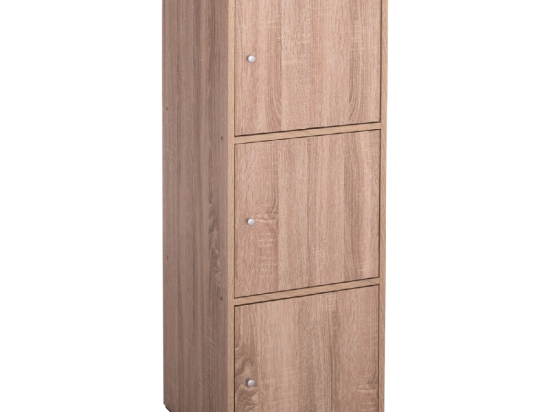 ΝΤΟΥΛΑΠΙ ΜΕ 3 ΑΠΟΘ. ΧΩΡΟΥΣ SORIANO HM9939.11 SONAMA OAK ΜΕΛΑΜΙΝΗ 40x39x119Υεκ.