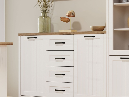 ΜΠΟΥΦΕΣ VERNE 147.9X37.2X91.8CM ΛΕΥΚΟ-ΦΥΣΙΚΟ ΔΡΥΣ
