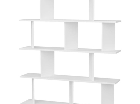 Βιβλιοθήκη Ratu pakoworld λευκό 120x24,6x141εκ