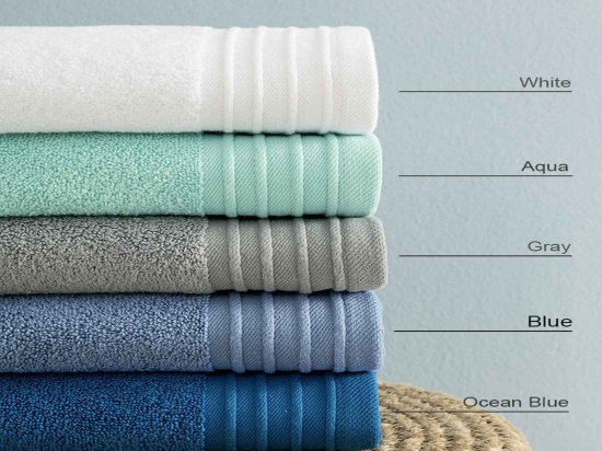 Πετσέτα Feel Fresh - Blue Nima Χεριών 40x60cm 100% Βαμβάκι