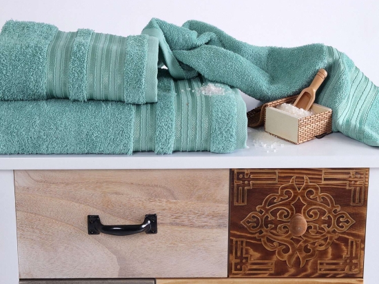 Πετσέτα  Classic Aqua Sb Home Προσώπου 50x90cm 100% Βαμβάκι