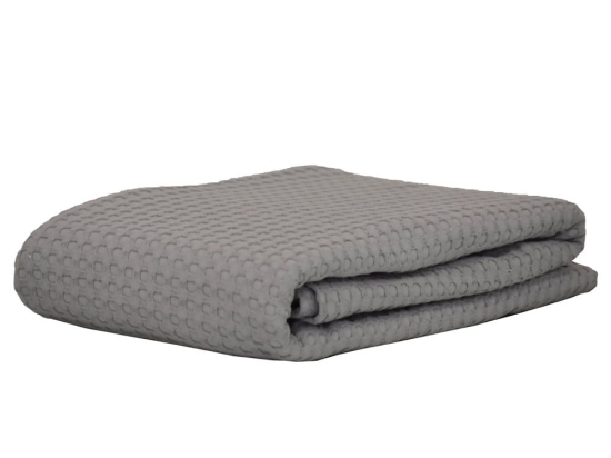 Κουβέρτα Βρεφική Michelle 3 Grey Anna Riska Κούνιας 110x150cm 100% Βαμβάκι