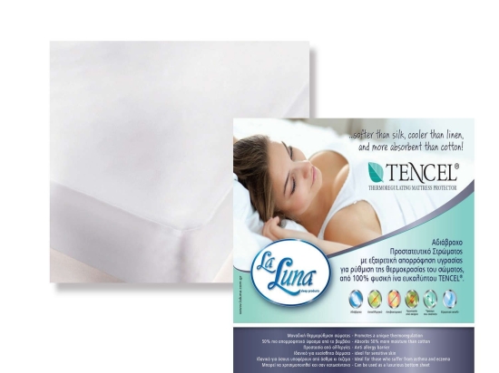 Αδιάβροχο Προστατευτικό Στρώματος Tencel La Luna Μονό 100x200cm Tencel