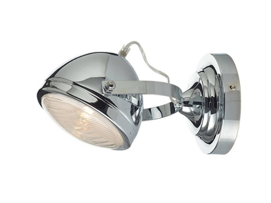 Φωτιστικό Τοίχου ML306131WCH Chrome Μέταλλο,Γυαλί