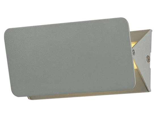 Φωτιστικό Τοίχου ZD80645LEDGY Grey Αλουμίνιο