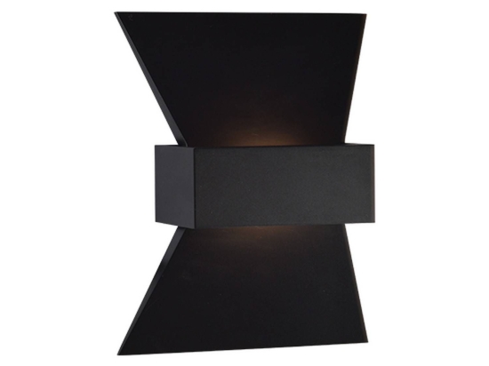 Φωτιστικό Τοίχου ZD81166LEDBK Black Αλουμίνιο