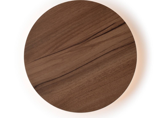 Φωτιστικό Τοίχου Με Mdf ZM1710LEDWDW Dark Brown Mdf,Μέταλλο