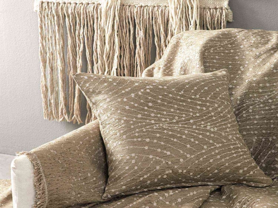 Μαξιλάρι Διακοσμητικό (Με Γέμιση) Allure Taupe Nima 45X45 Ακρυλικό-Πολυέστερ